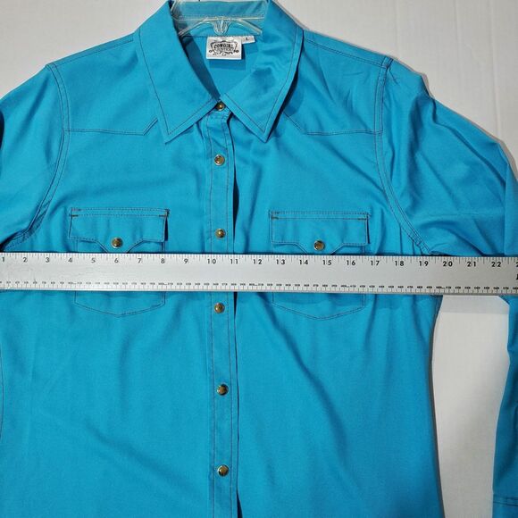 Cowgirl Justice Shirt Midi Dress Western Style Size L - Picture 10 of 16